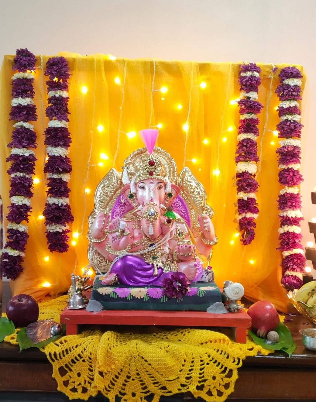 यंदाच्या बाप्पांची सजावट